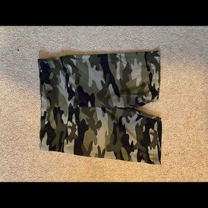 Camo biker shorts